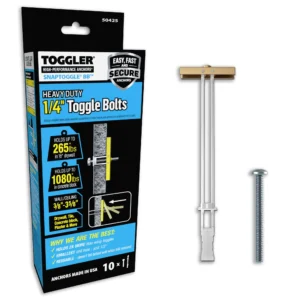 Toggle bolt for drywall