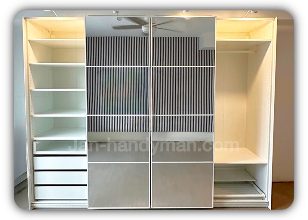 IKEA closet installation