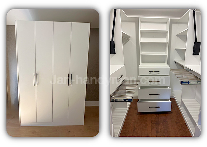 IKEA PAX sliding wardrobe door installation in Toronto